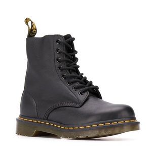 Dr. Martens 1460 Pascal Virginia Leather Combat Boots - Black